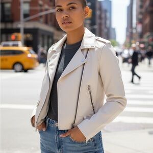 NWT Blank NYC Women’s Faux Leather Motorcycle Jacket Size Small